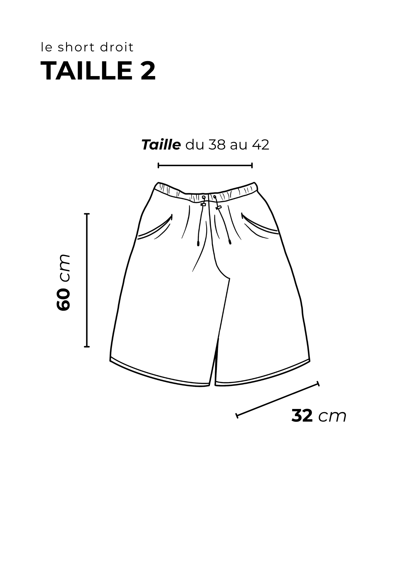 LE SHORT DROIT ATELIER (Relief)