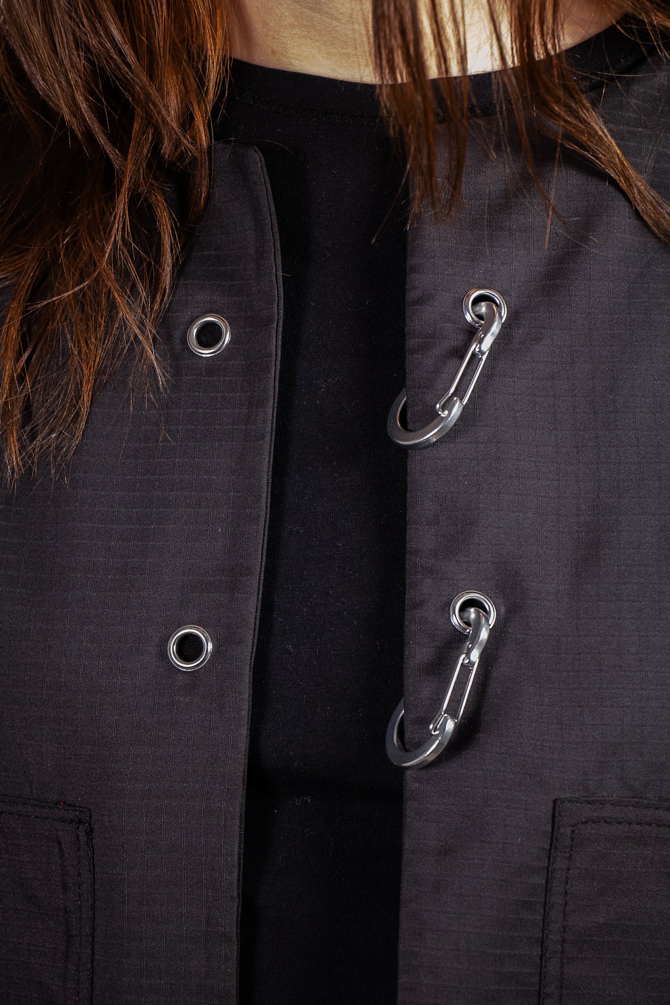 LA VESTE CROP COL ROND 3/4 (ATELIER)