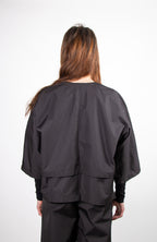 LA VESTE CROP COL ROND 3/4 (ATELIER)