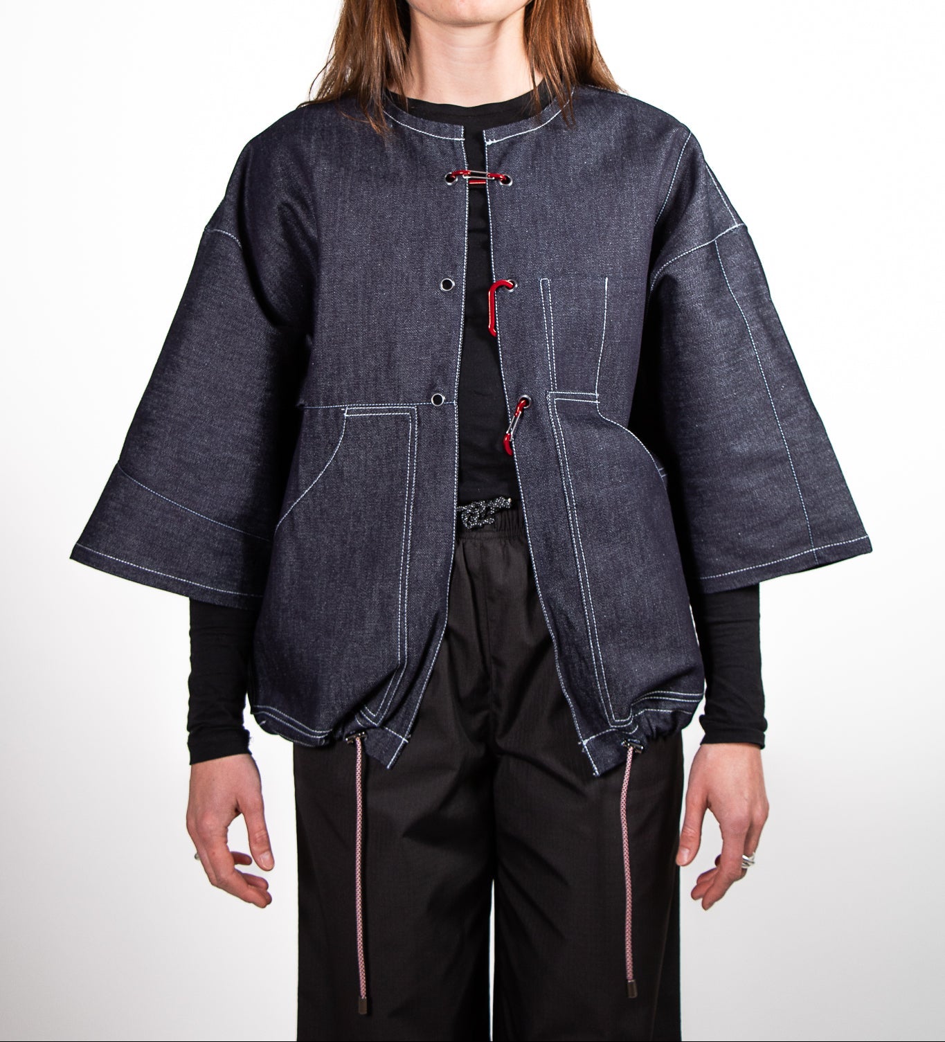 LA VESTE COL ROND 3/4